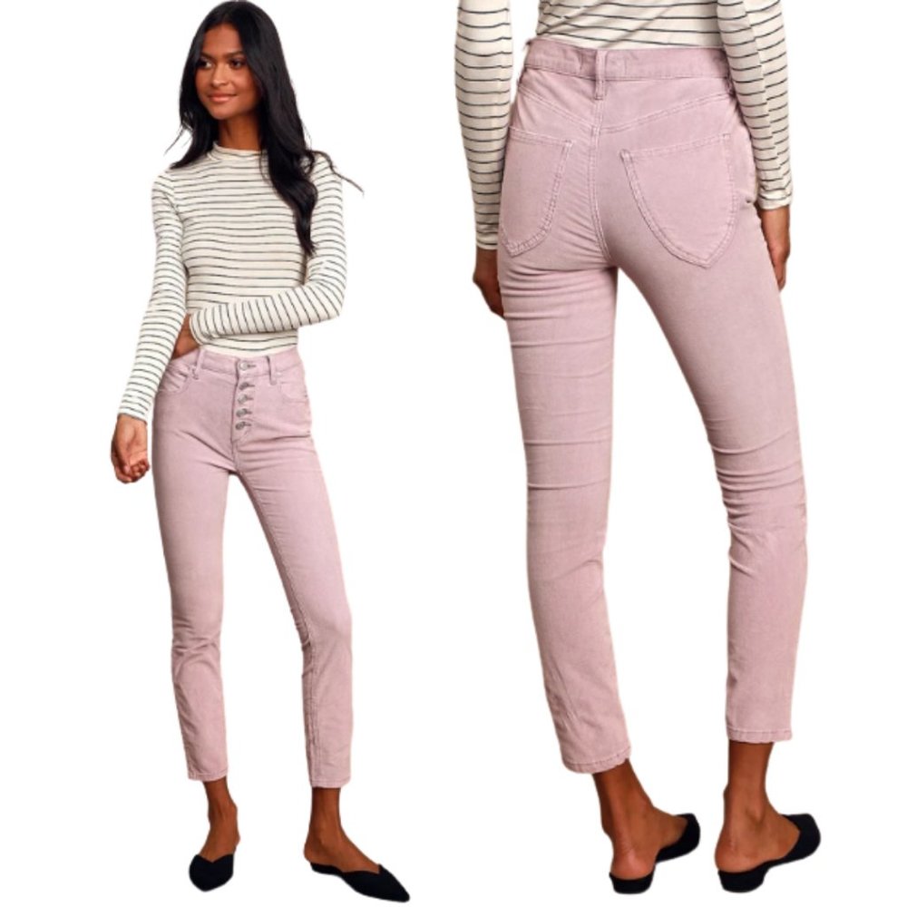 Free People Sun Chaser Corduroy Skinny 31 NWT